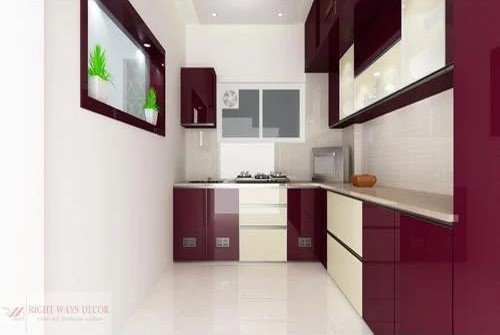 L Shaped Modular Kitchen